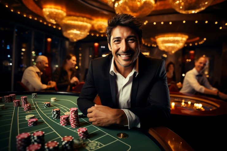 Studio live casino mahjong123 dengan dealer dan multi-kamera